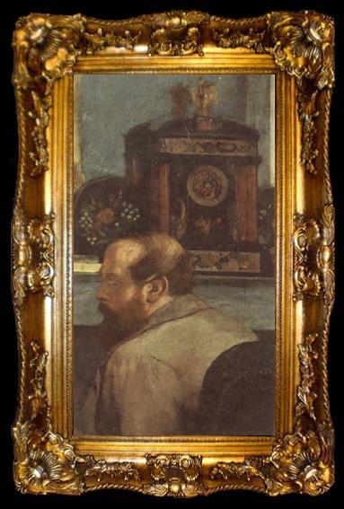 framed  Edgar Degas Detail of  The Bellini, ta009-2